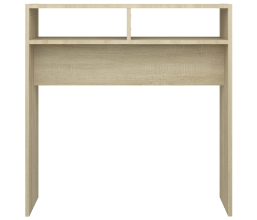 Mesa consola madera contrachapada roble Sonoma 78x30x80 cm