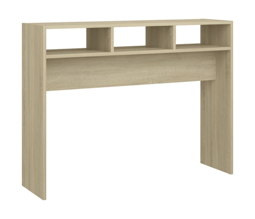 Mesa consola madera contrachapada roble Sonoma 105x30x80 cm