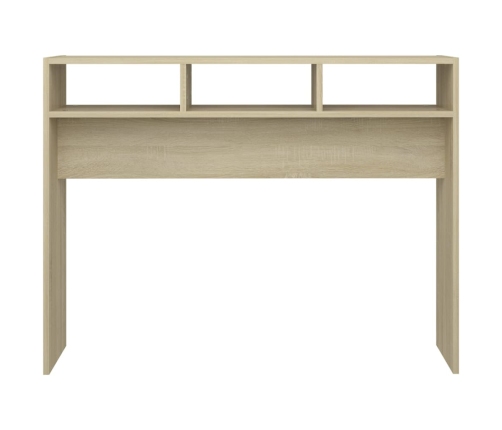 Mesa consola madera contrachapada roble Sonoma 105x30x80 cm