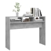 Mesa consola madera de ingeniería gris hormigón 105x30x80 cm