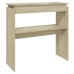 Mesa consola madera contrachapada roble Sonoma 80x30x80 cm