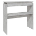 Mesa consola madera de ingeniería gris 80x30x80 cm