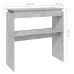 Mesa consola madera de ingeniería gris 80x30x80 cm