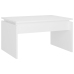 Mesa de centro madera contrachapada blanco 68x50x38 cm