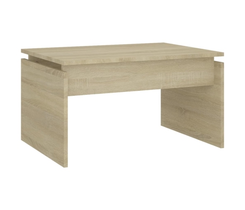 Mesa de centro madera contrachapada roble Sonoma 68x50x38 cm