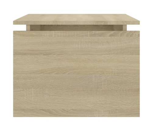 Mesa de centro madera contrachapada roble Sonoma 68x50x38 cm