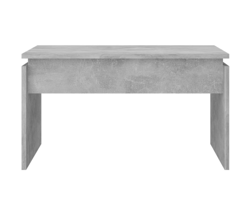 vidaXL Mesa de centro madera contrachapada gris hormigón 68x50x38 cm