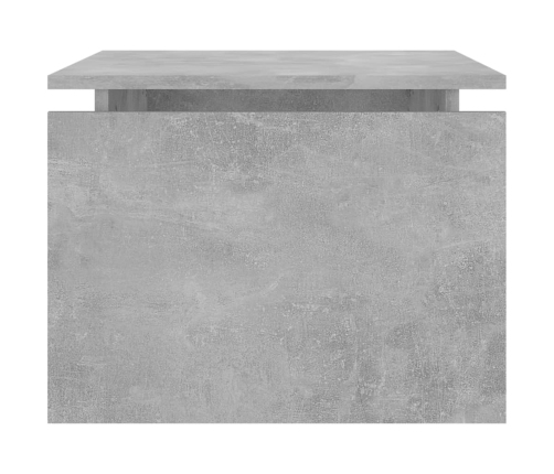 vidaXL Mesa de centro madera contrachapada gris hormigón 68x50x38 cm