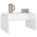 vidaXL Mesa de centro madera contrachapada blanco brillante 68x50x38cm