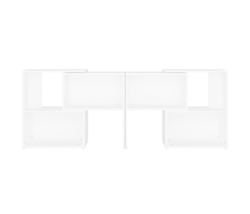 vidaXL Mueble para TV de madera contrachapada blanco 104x30x52 cm