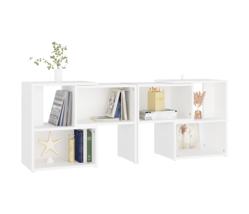 vidaXL Mueble para TV de madera contrachapada blanco 104x30x52 cm