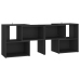 Mueble de TV madera contrachapada negro 104x30x52 cm