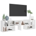 vidaXL Mueble de TV madera contrachapada blanco 149x30x52 cm