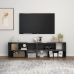 Mueble de TV madera contrachapada gris 149x30x52 cm