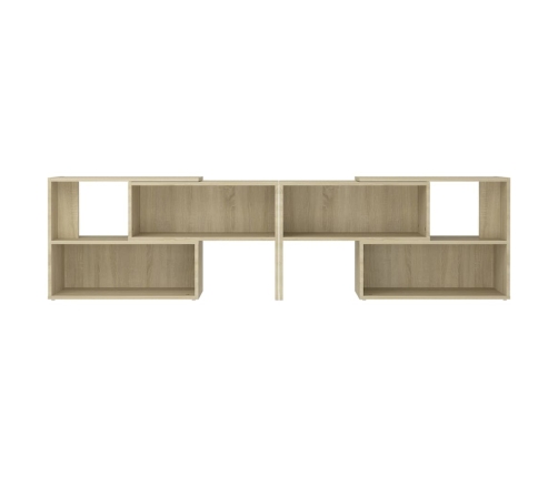 Mueble de TV madera contrachapada roble Sonoma 149x30x52 cm