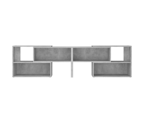 Mueble de TV madera contrachapada gris hormigón 149x30x52 cm