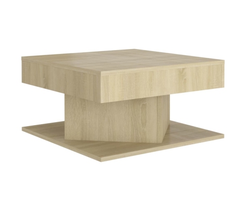 Mesa de centro madera contrachapada roble Sonoma 57x57x30 cm