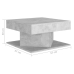 Mesa de centro madera contrachapada gris hormigón 57x57x30 cm