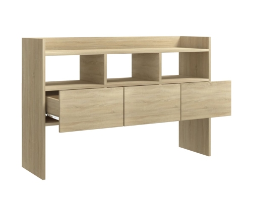 Aparador de madera contrachapada roble Sonoma 105x30x70 cm