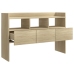 Aparador de madera contrachapada roble Sonoma 105x30x70 cm