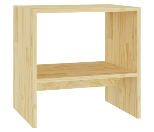 Mesita de noche madera maciza de pino 40x30,5x40 cm