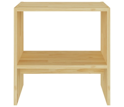 Mesita de noche madera maciza de pino 40x30,5x40 cm