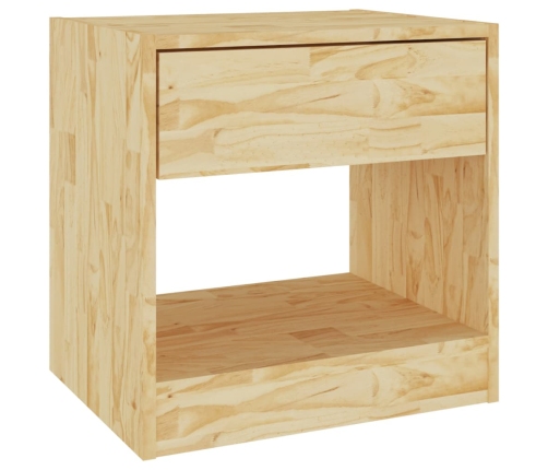 Mesita de noche madera maciza de pino 40x31x40 cm