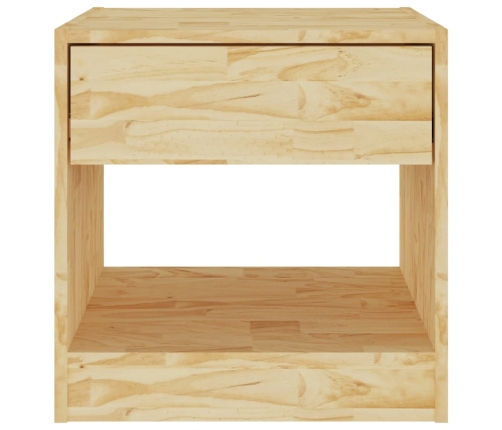 Mesita de noche madera maciza de pino 40x31x40 cm