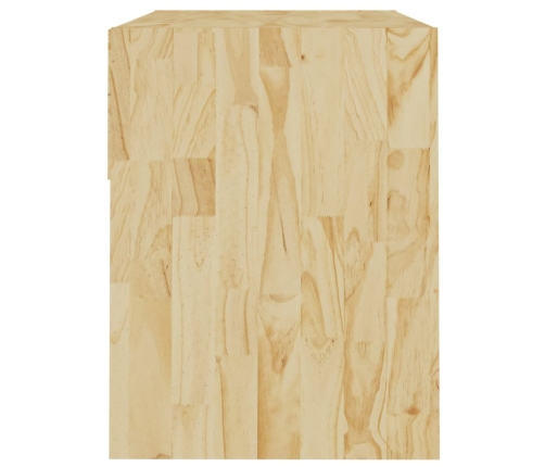 Mesita de noche madera maciza de pino 40x31x40 cm