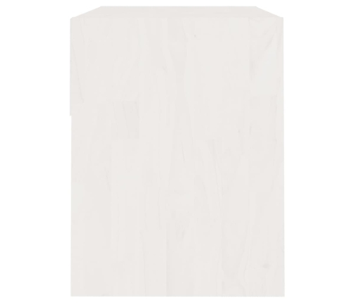 Mesitas de noche 2 uds madera maciza de pino blanca 40x31x40 cm