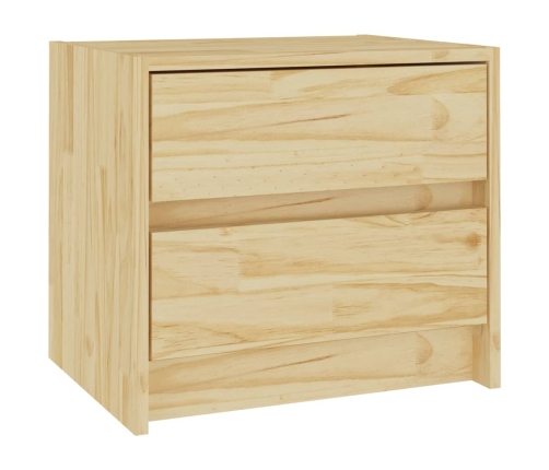 Mesita de noche madera maciza de pino 40x30,5x35,5 cm