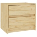 Mesita de noche madera maciza de pino 40x30,5x35,5 cm