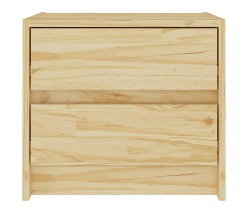 Mesita de noche madera maciza de pino 40x30,5x35,5 cm