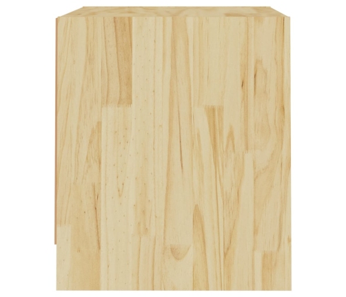 Mesita de noche madera maciza de pino 40x30,5x35,5 cm