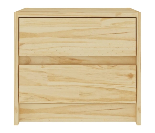 Mesitas de noche 2 uds madera maciza de pino 40x30,5x35,5 cm