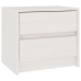 vidaXL Mesita de noche madera maciza de pino blanca 40x30,5x35,5 cm