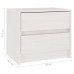 vidaXL Mesita de noche madera maciza de pino blanca 40x30,5x35,5 cm