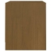 Mesita de noche madera maciza pino marrón miel 40x30,5x35,5 cm