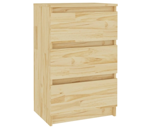 vidaXL Mesita de noche madera maciza de pino 40x29,5x64 cm