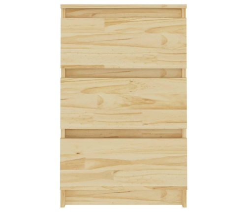 vidaXL Mesita de noche madera maciza de pino 40x29,5x64 cm