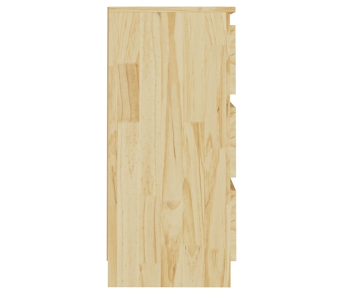 vidaXL Mesita de noche madera maciza de pino 40x29,5x64 cm