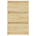 Mesitas de noche 2 uds madera maciza de pino 40x29,5x64 cm