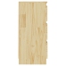 Mesitas de noche 2 uds madera maciza de pino 40x29,5x64 cm