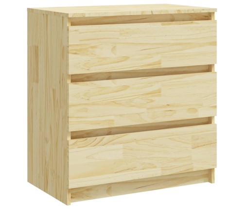 Mesita de noche madera maciza de pino 60x36x64 cm