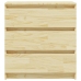 Mesita de noche madera maciza de pino 60x36x64 cm