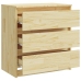 Mesita de noche madera maciza de pino 60x36x64 cm