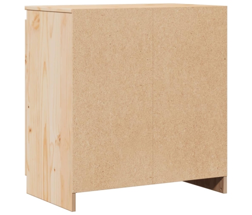 Armario auxiliar de madera maciza de pino 60x36x65 cm