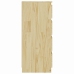 Mueble auxiliar madera maciza de pino 60x36x84 cm