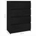 Armario auxiliar madera maciza de pino negro 60x36x84 cm