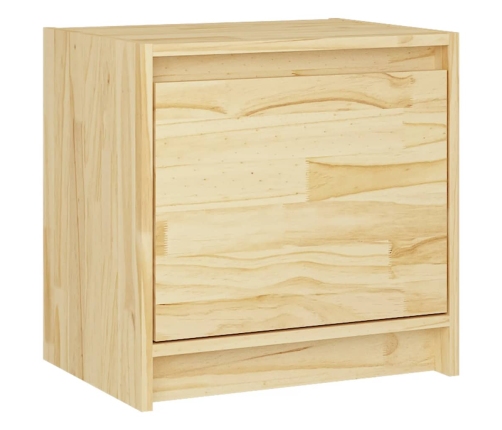 Mesita de noche madera maciza de pino 40x30,5x40 cm